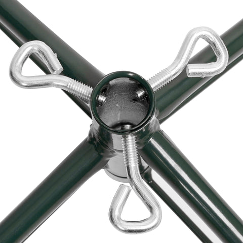 3 Pcs Flocked Artificial Christmas Trees Set w/ Warm White LED Lights, 4ft 5ft 6ft Snow-Covered Pine Tree Decor for Indoor Holiday Parties, Easy Assembly, Dense PVC Tips, Metal Stand, Green/White