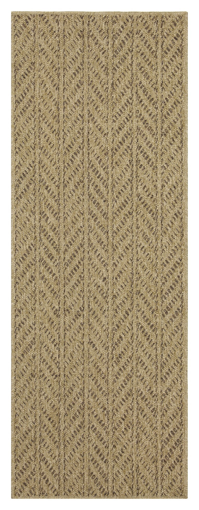 Earth GC Jute/Mocha 7'10"x10'3" Indoor/Outdoor Area Rug - Stain Resistant Polypropylene, Flatweave, Easy Clean, Durable for Patio, Deck, Living Room, Entryways, Made in Turkey