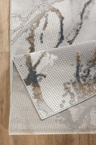 Geometrix GC_DIM1001 7'10" x 10'6" Gray Abstract Polyester Area Rug - Modern, Contemporary Style for Living Room, Bedroom, High Traffic Areas - Stain Resistant, Kid &amp; Pet Friendly, Made in Turkey