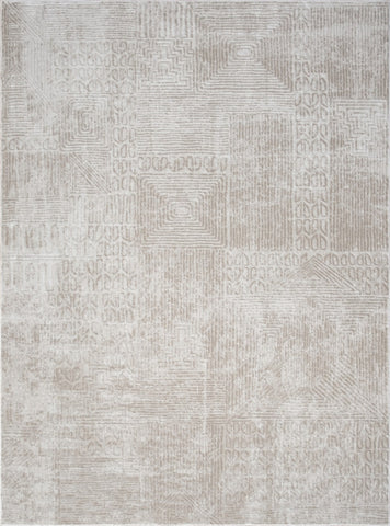 Elegance GC_CNC6008 Ivory 2'7" x 7'3" Area Rug - Soft Polyester, Stain Resistant, Kid & Pet Friendly, Low Pile Entryway & Living Room Decor, Made in Turkey