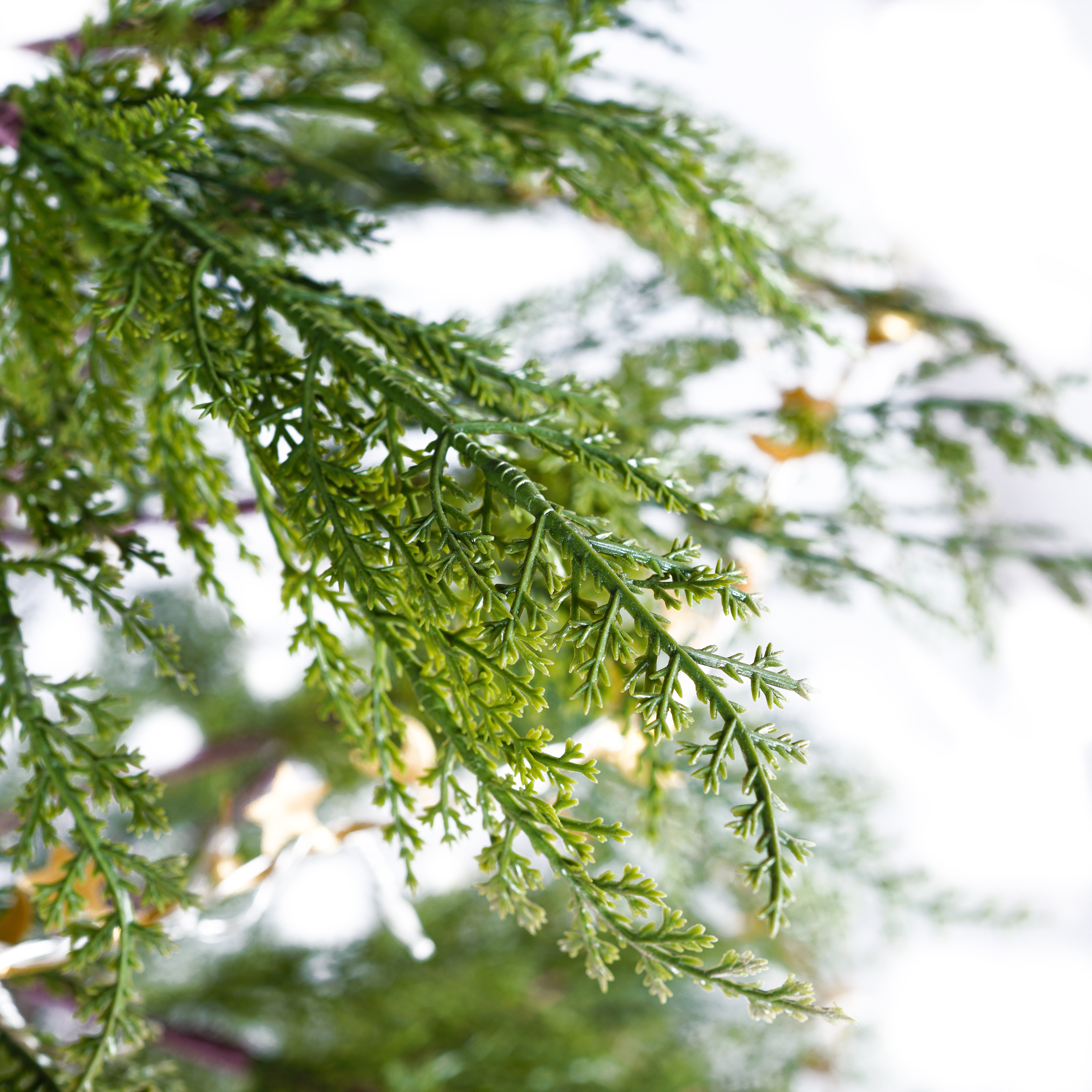 6 Ft Artificial Christmas Tree with LED Star & Moon Lights, 612 Realistic PE Tips, Hinged Green Pine, Sturdy Metal Stand for Indoor Holiday Decor