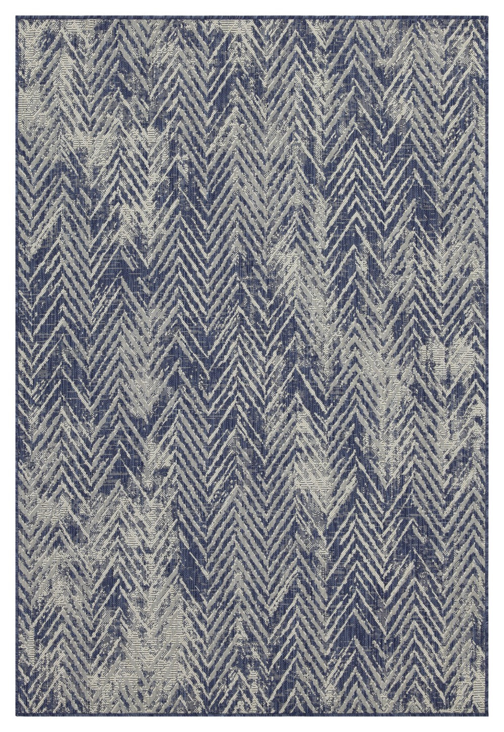 Sunshine GC_HAR2010 Blue 2'7"x7'3" Indoor/Outdoor Area Rug - Durable Polypropylene, Stain-Resistant, Easy Clean, Flatweave for Patio, Living Room, Entryways, Made in Turkey