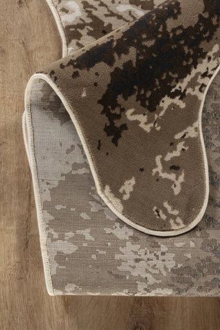 Hide GC_CHD1003 Brown Ivory 5x7 ft Area Rug | Realistic 3D Cowhide Pattern | Durable Polyester Pile | Low Pile for Entryways &amp; Furniture | Made in Turkey | Rustic Farmhouse Decor