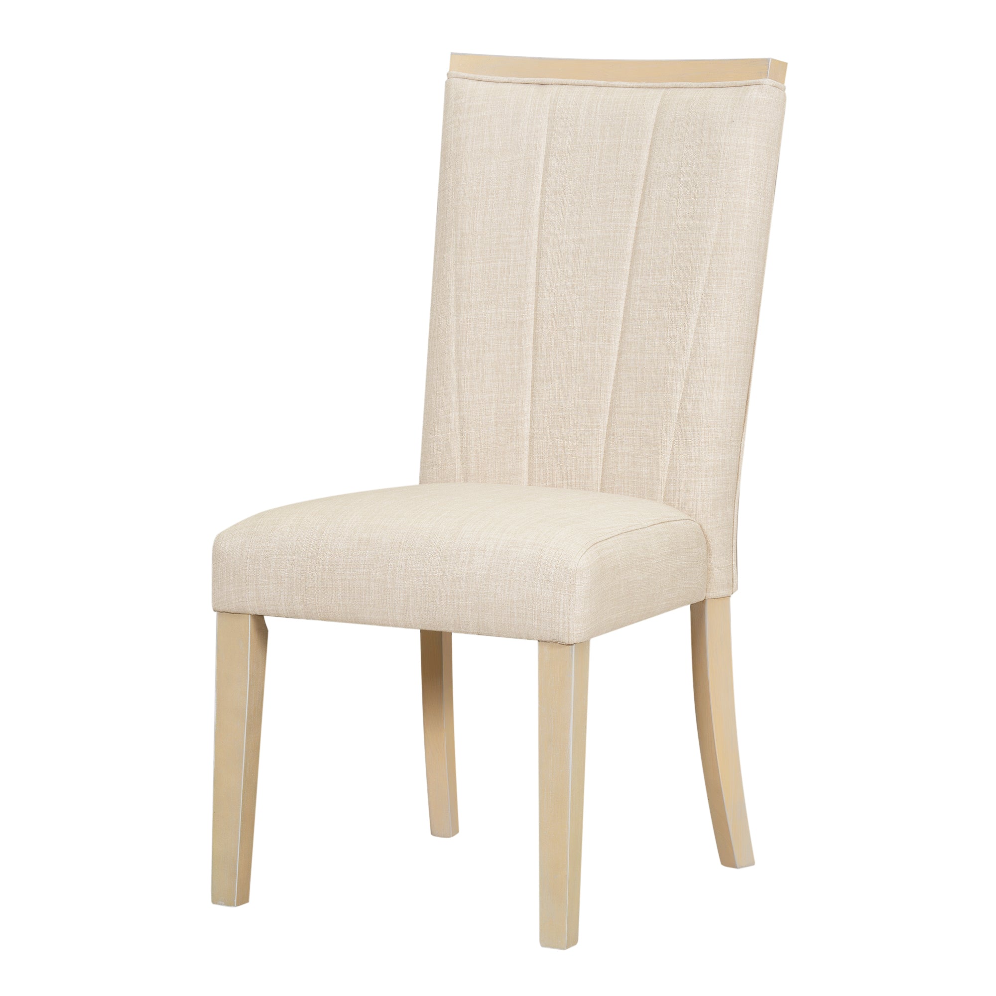 TOPMAX 6-Piece Natural Rubberwood Dining Set: 78" Extendable Pedestal Table w/ 18" Leaf, 4 Upholstered Chairs &amp; Bench for Dining Room, Seats 6