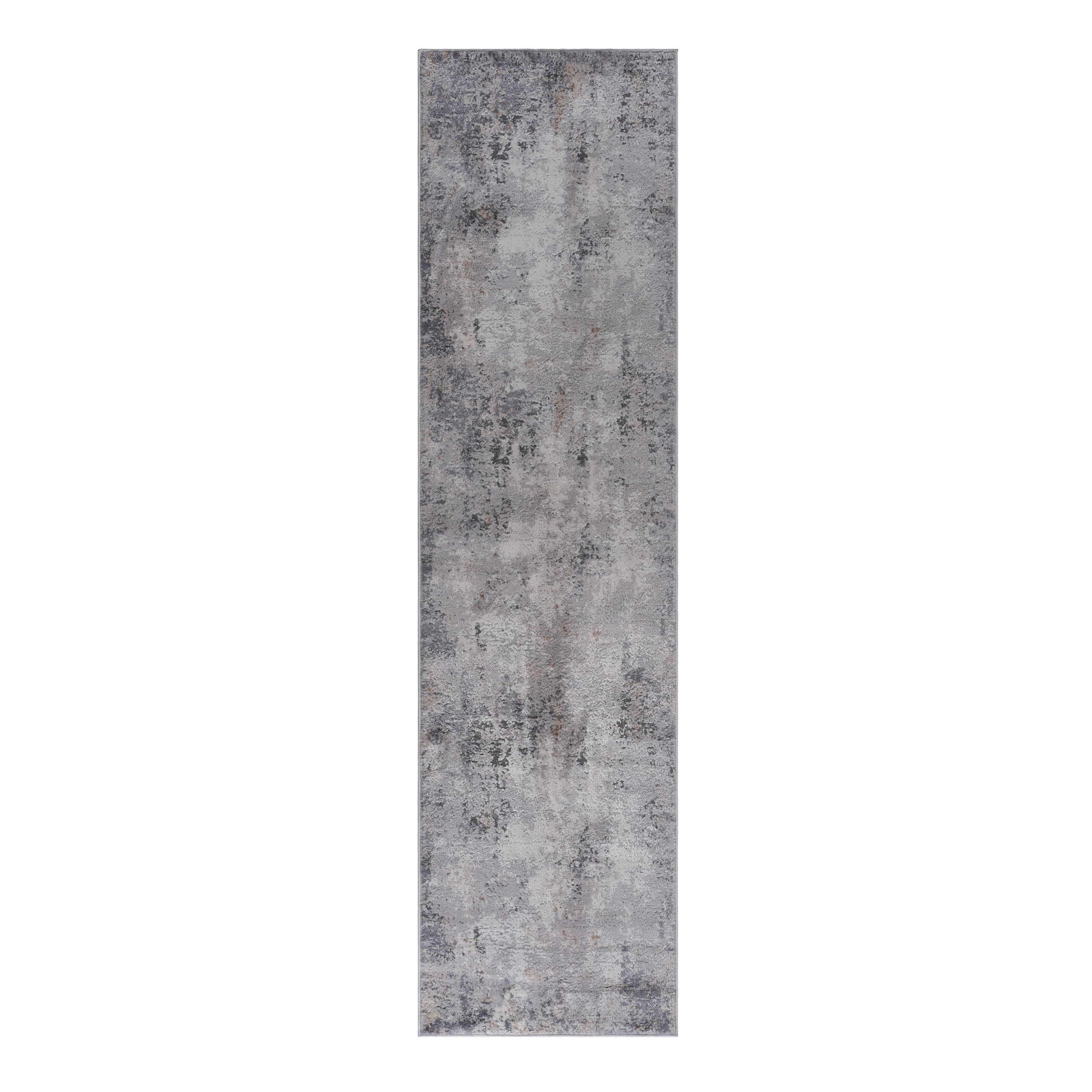 MARFI Collection 2'x8' Ivory & Taupe Abstract Runner Rug - Stain Resistant, Non-Shedding Polyester, Medium Pile for Entryway, Hallway, Living Room, Dining Room, Home Office