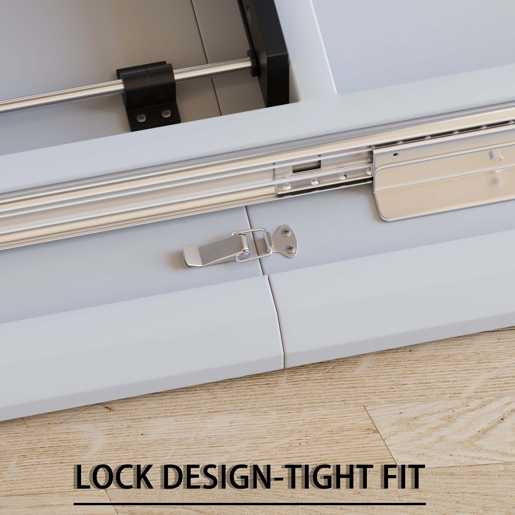 Expandable 62.99"-78.74" Dining Table Set for 2-8, Gray MDF &amp; PU Fabric, 6 Padded Chairs with U-Legs for Kitchen, Dining Room, Living Room, Modern Farmhouse Style