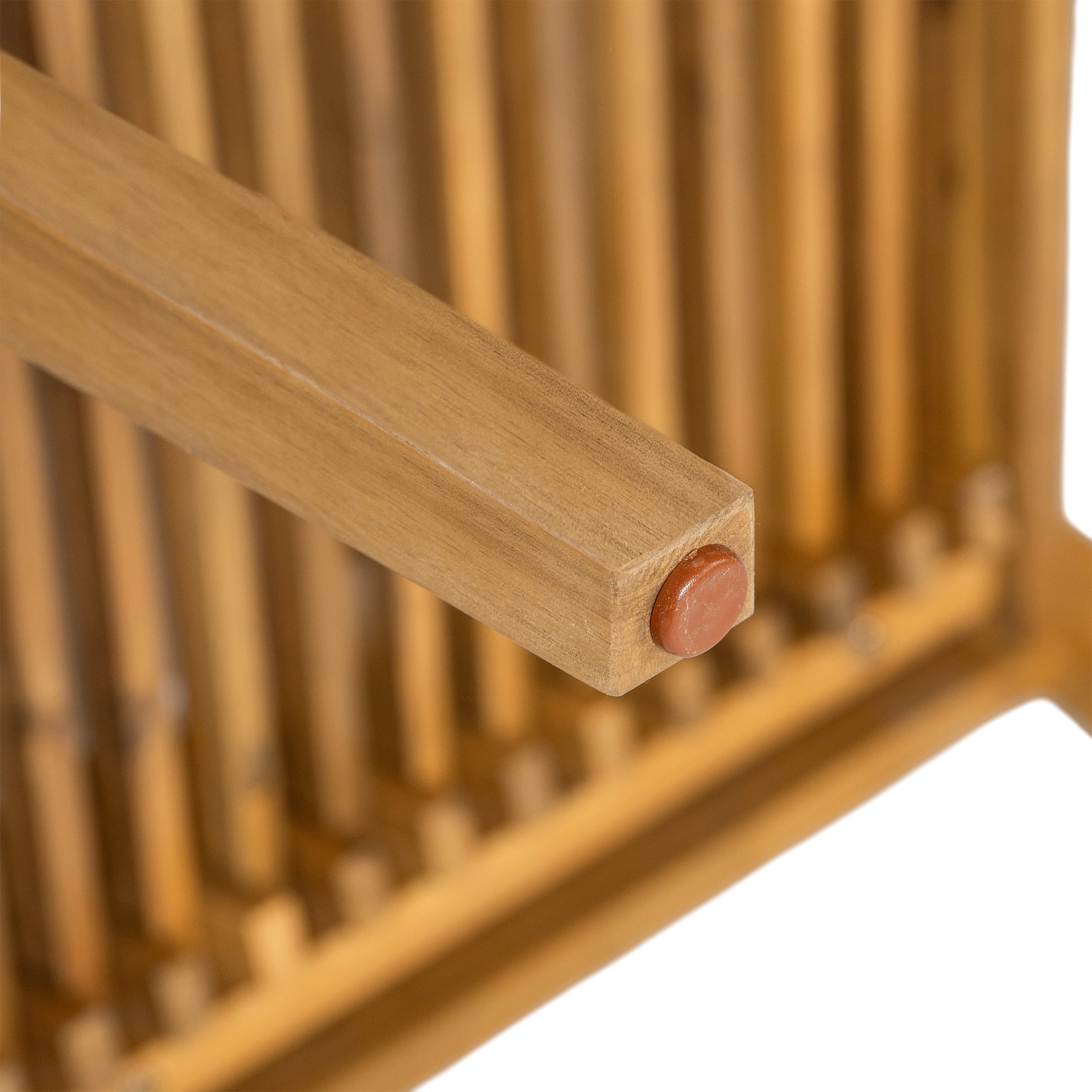 Durable 5-Piece Acacia Wood Patio Furniture Set: Natural Table & 4 Beige Cushioned Chairs for Outdoor Dining, Garden, Deck - Heavy-Duty, All-Weather, 69" Table, 400lb Chairs