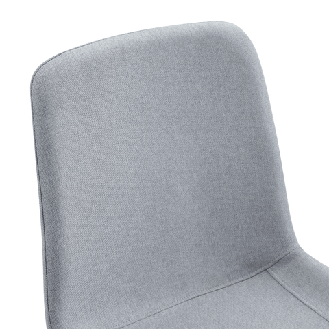 71" Wooden &amp; Black Spliced Dining Table Set with 8 Light Gray Linen Chairs - 30"H Table w/ Storage Shelf, Ergonomic Cushions for Dining Room, Kitchen &amp; Parties