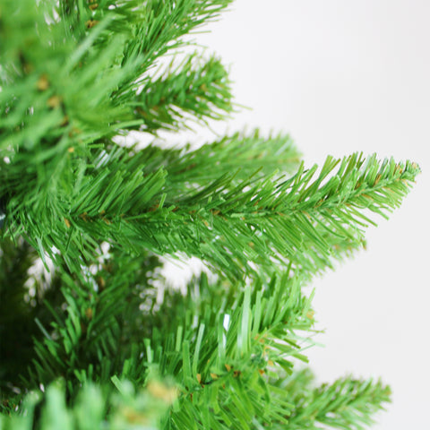 Winga 7FT Classic Pencil Christmas Tree | 84-Inch Slim Green PVC Tree for Holidays &amp; Decor | Dense, Realistic Branches, Foldable Metal Frame, Safe for Homes