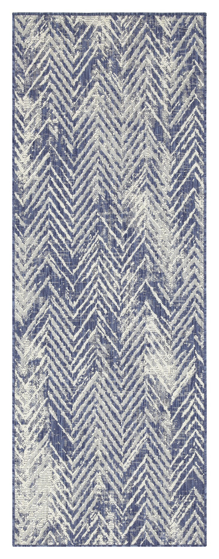 Sunshine GC_HAR2010 Blue 5'3" x 7'3" Indoor/Outdoor Area Rug - Stain-Resistant Polypropylene, Easy-Clean Flatweave for Patio, Living Room, Entryways, Durable &amp; Pet-Friendly
