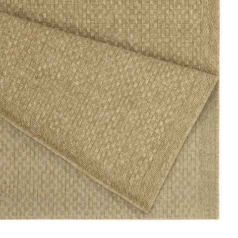 Earth Collection 2' x 7' Natural Jute/Polypropylene Flatweave Indoor/Outdoor Area Rug - Durable, Stain-Resistant, Easy-Clean - Perfect for Patios, Entryways, High-Traffic Areas