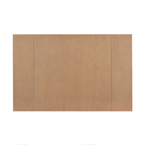 3-Piece Natural Drop Leaf Dining Set: Extendable Kitchen Table & 2 Upholstered Chairs for Small Spaces, Solid Rubberwood & MDF, Modern Farmhouse Style, Compact Dining Room Furniture