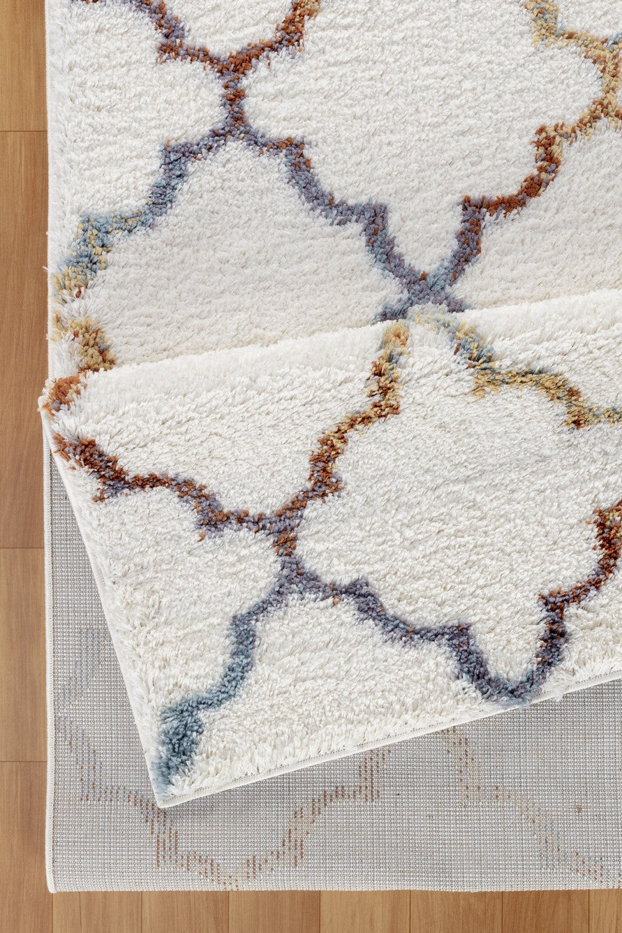 Loft Shag Ivory Polyester Area Rug 7'10" x 9'10" | Plush 1.18" Pile, Stain Resistant, Durable for Living Room, Bedroom, High Traffic Areas | Made in Turkey