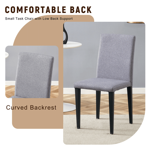 71" Wooden & Black Spliced Dining Table Set with Storage, Seats 6, Paired with Light Gray Linen-Cotton Chairs - Perfect for Kitchen, Dining Room, Home Gatherings