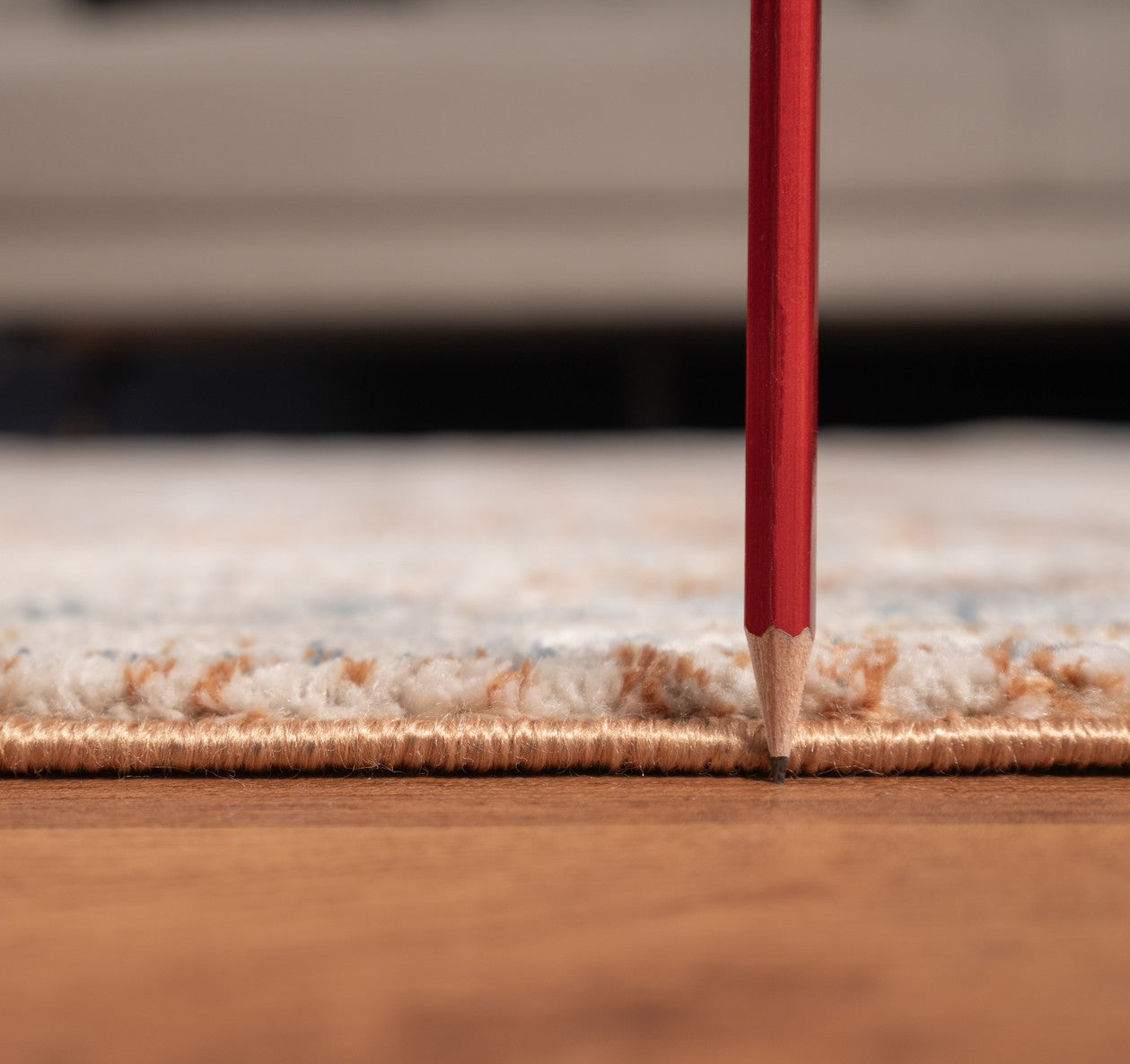 Noble GC_GEN7004 Rust 5'3" x 7'3" Area Rug - 100% Polyester Medallion Pattern, Stain Resistant, Durable for High Traffic, Kid & Pet Friendly, 0.31" Pile Height, Made in Turkey