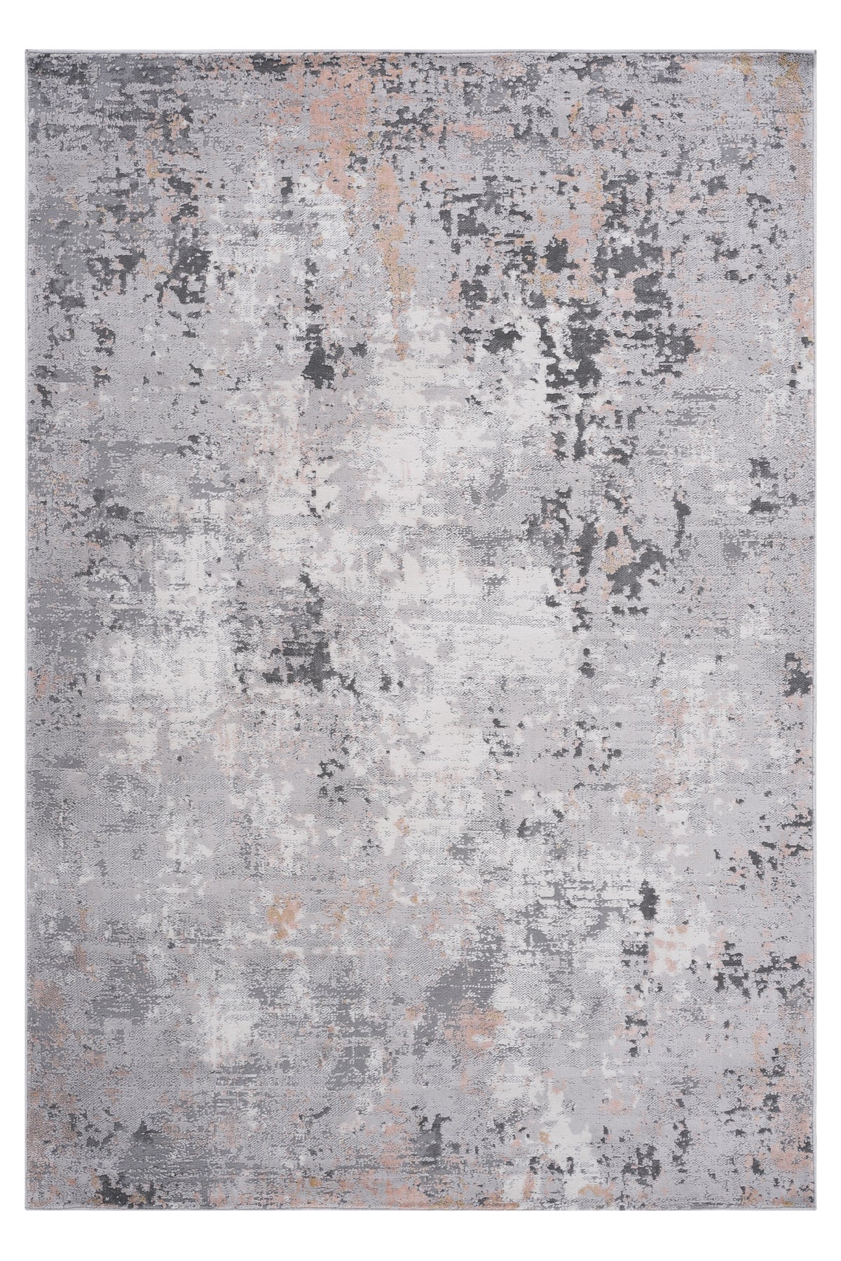 MARFI Collection 8x10 Grey Multi Abstract Area Rug - Stain Resistant, Non-Shedding Polyester for Living Room, Bedroom, Entryway, Home Office - Durable, Easy Care, Medium Pile, Latex-Free Cotton Backing, Made in Turkey