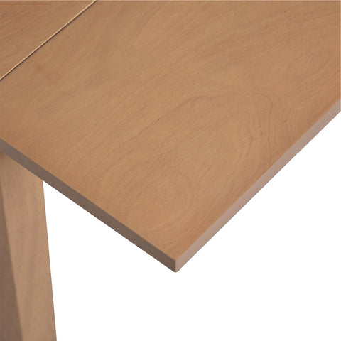 Farmhouse 5-Piece Extendable Dining Set: Natural Drop Leaf Table & 4 Upholstered Chairs for Small Kitchens, Solid Wood & MDF, Space-Saving Design