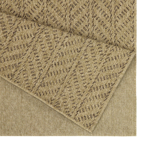 Earth GC Jute/Mocha 7'10"x10'3" Indoor/Outdoor Area Rug - Stain Resistant Polypropylene, Flatweave, Easy Clean, Durable for Patio, Deck, Living Room, Entryways, Made in Turkey