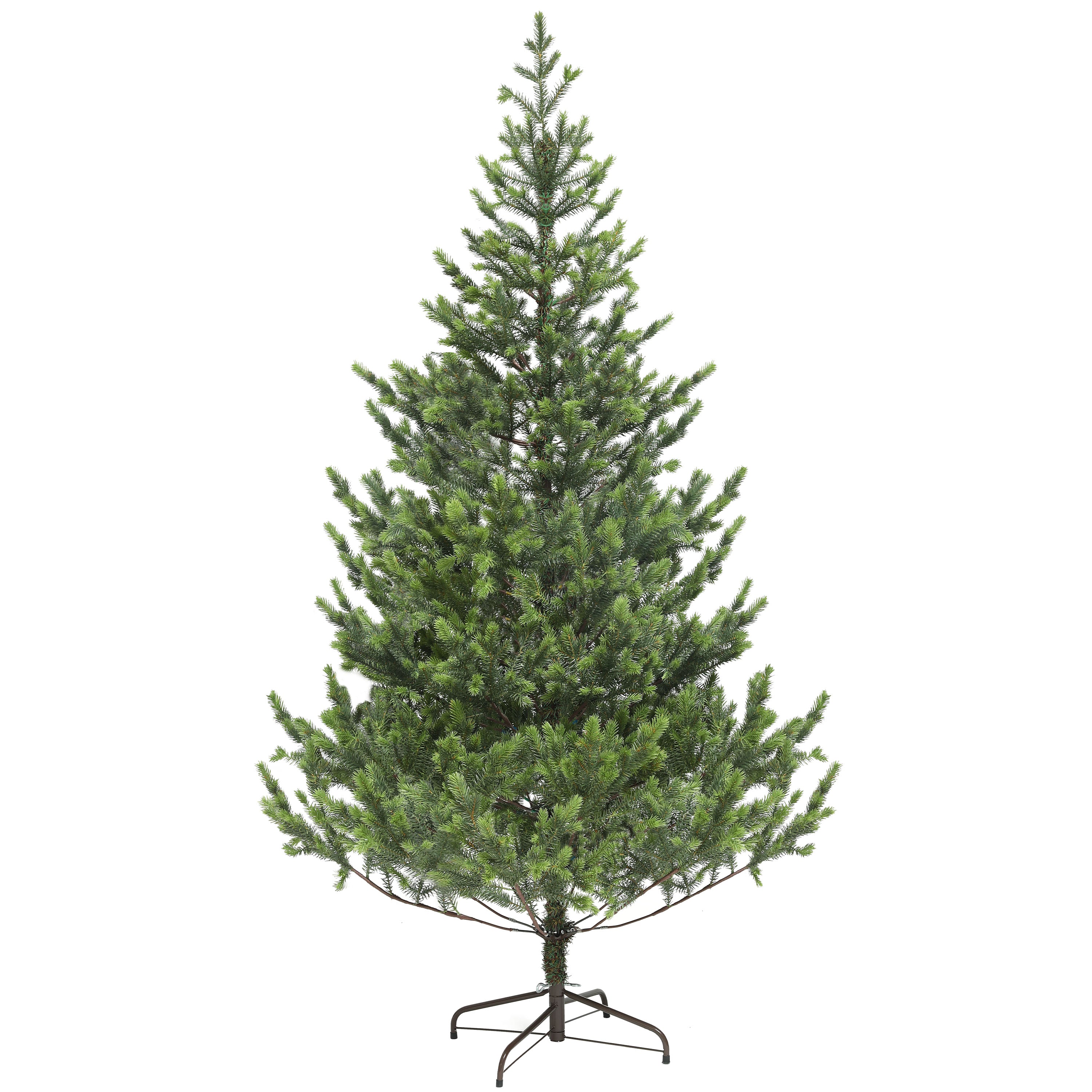 HOMCOM 6ft Sparse Cedar Artificial Christmas Tree - Realistic PE Needles, Hinged Design, Flame Retardant Green Xmas Tree for Home & Office Holiday Decor, 76.8"H