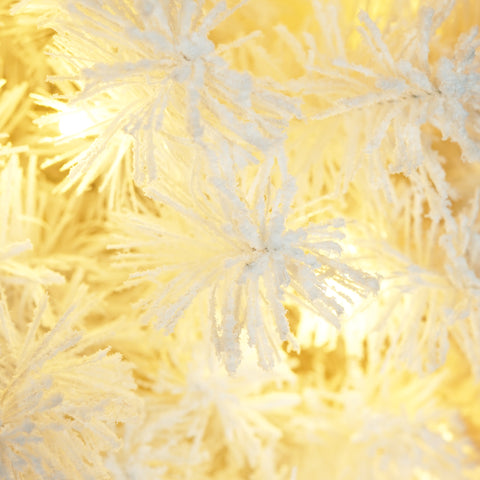 4ft Snowman Christmas Tree - Pre-lit Artificial Xmas Tree with 100 Warm White LED Lights, 380 PVC Branch Tips - Perfect for Indoor/Outdoor Holiday Decor