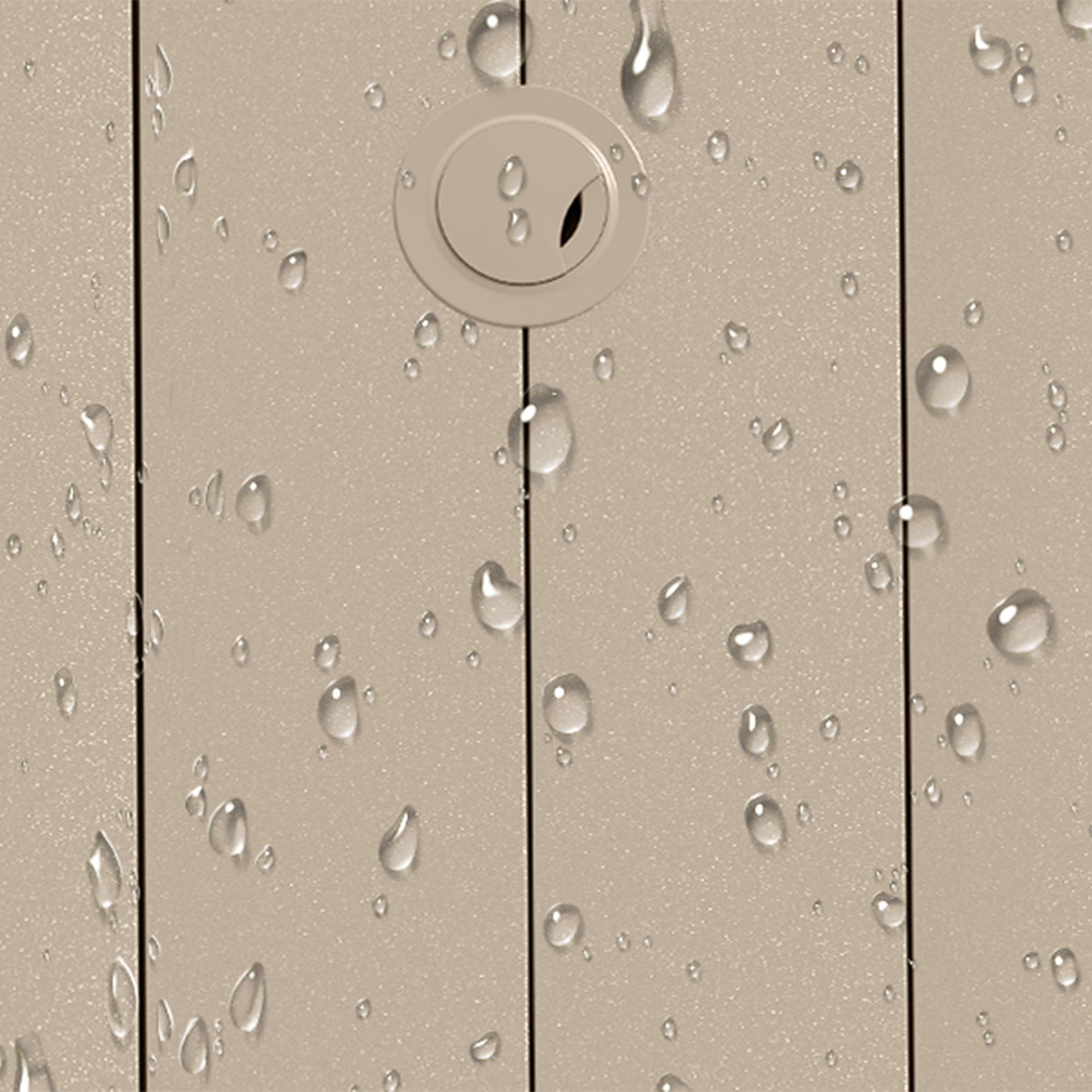 7-Piece Outdoor Patio Dining Set: 53" Round Metal Table & 6 Stackable Sandstone Chairs for Garden, Lawn, Backyard Deck - Durable, Weather-Resistant, Casual Style