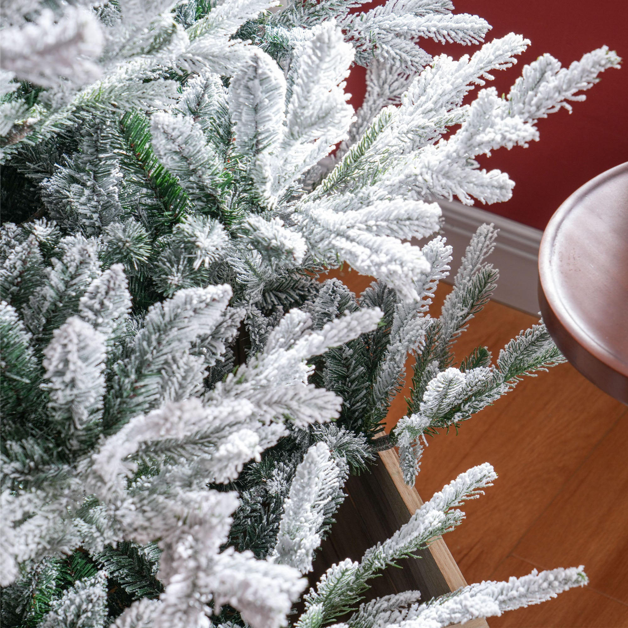 HOMCOM 6ft Green Artificial Christmas Tree: Realistic Hinged Pine Xmas Tree w/ 795 Auto-Open Branches, Steel Base for Home & Holiday Decor