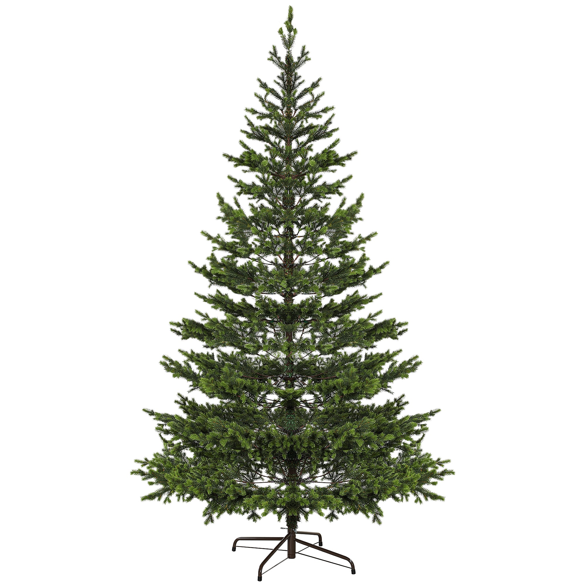 9ft Sparse Artificial Christmas Tree - Realistic Cedar Design, 4306 PE Tips, Hinged Branches, Flame Retardant, Steel Stand - Indoor Holiday Decor, Green, 106.3" H