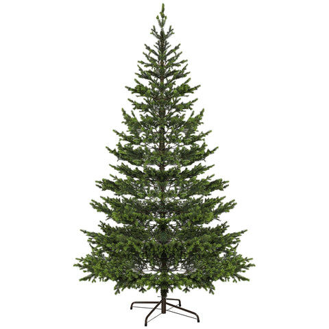 9ft Sparse Artificial Christmas Tree - Realistic Cedar Design, 4306 PE Tips, Hinged Branches, Flame Retardant, Steel Stand - Indoor Holiday Decor, Green, 106.3" H