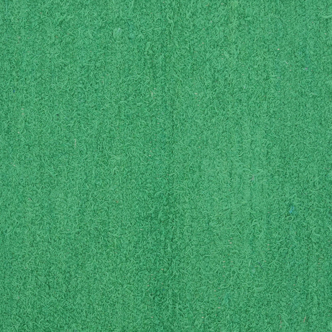 Camelot 36x24" Green Scatter Rug: Soft Cotton Blend Accent Rug for Living Room, Bedroom, Entryway Decor. Textured, Fringed, Handmade Look, India.