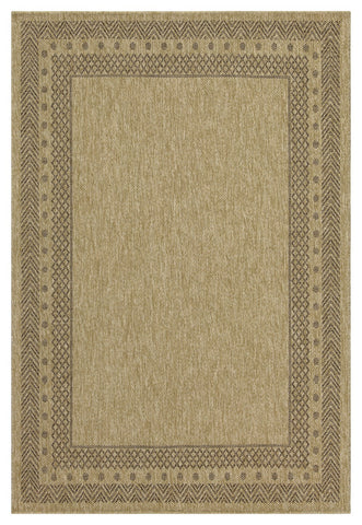Earth Collection Jute/Mocha 2'7" x 7'3" Indoor/Outdoor Area Rug - Durable Polypropylene, Stain-Resistant, Flatweave for Entryways & Patios, Easy Clean, Made in Turkey