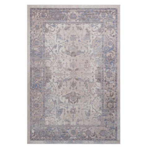 PAYAS Collection 5x7 Traditional Area Rug - Stain-Resistant, Non-Shedding Polyester in Brown/Beige - Durable &amp; Easy Care for Living Room, Bedroom, Entryway