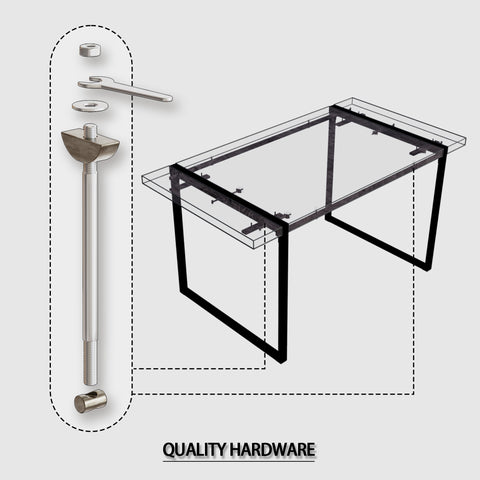 59" Black Rectangular MDF Dining Table Set with 4 PU Armless Chairs - Modern Industrial Farmhouse Style for Kitchen, Dining Room, Office - Comfortable Cushioned Backrests, Sturdy Metal Legs, Easy Assembly