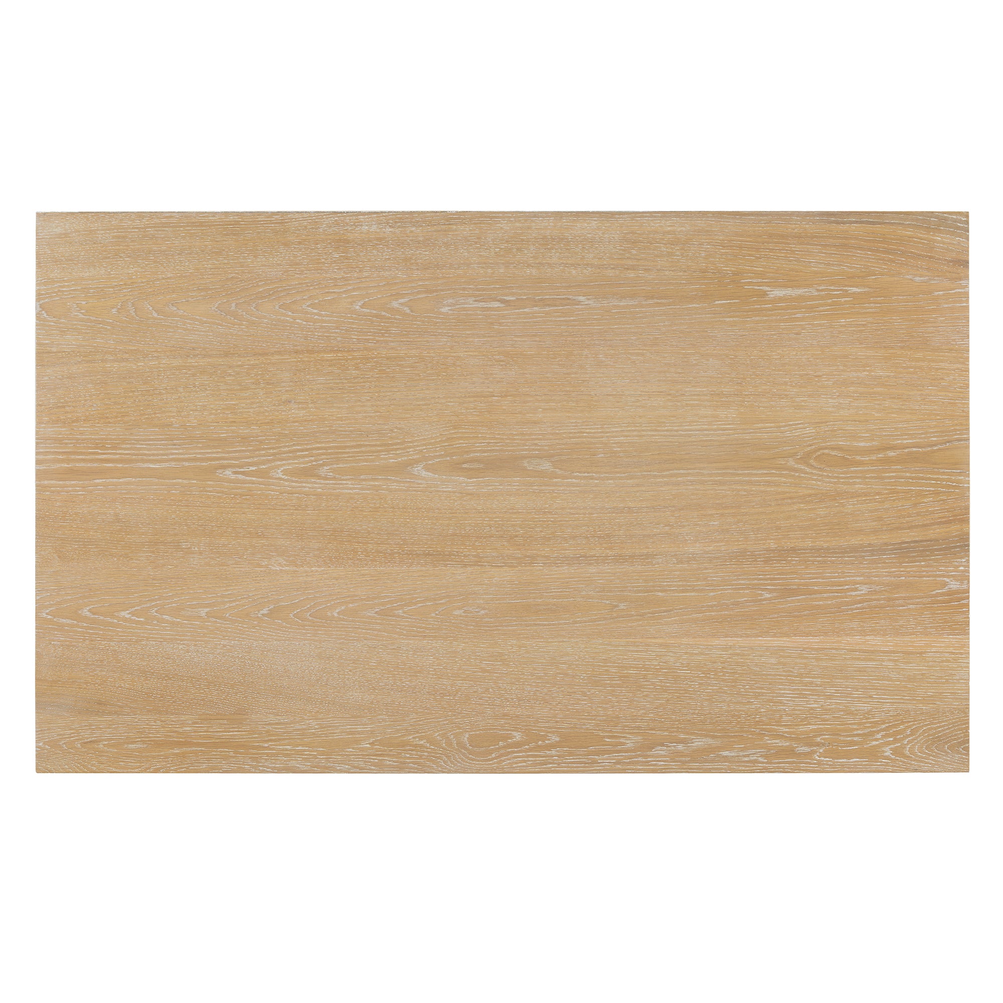 TREXM 6-Piece Retro Dining Table Set for 6, 60" Oak Veneer Wood Kitchen Table & 4 Chairs with Upholstered Bench, Natural Finish, Dining Room & Kitchen Use, Durable Rubberwood Legs