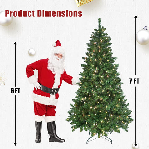 6ft Green Christmas Tree: WiFi RGB LED Lights (300 LEDs, 38 Functions, Music Sync), 751 PVC Tips, Hinged, Metal Stand - Smart App Controlled Holiday Decor for Festive Home Parties
