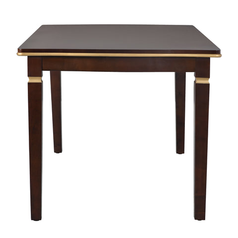 6-Piece Espresso Solid Wood Dining Table Set: 60" Rectangular Table, 4 High-Back Tufted Chairs & Bench, Seats 6 for Kitchen & Dining Room, Elegant Craftsmanship & Comfort