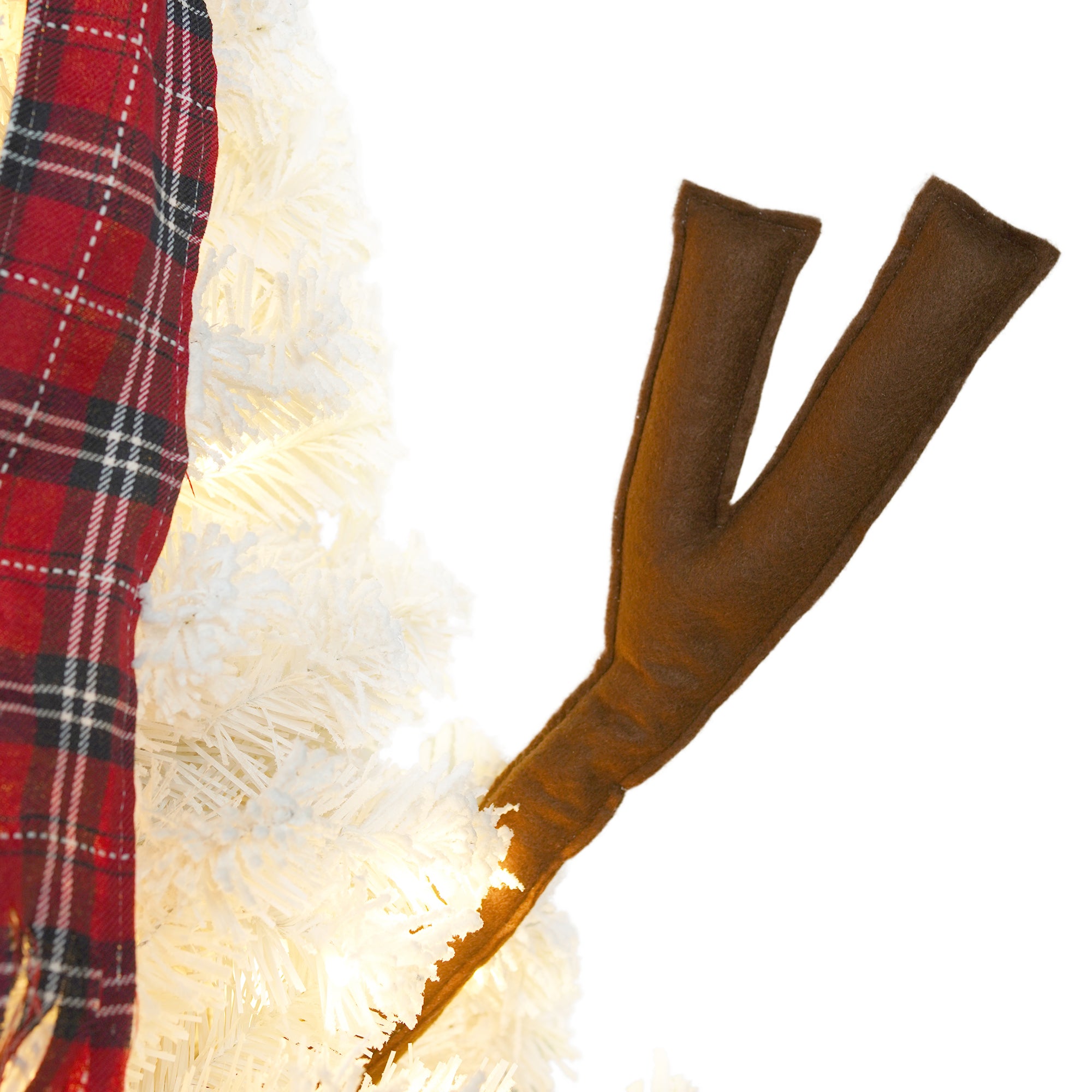 4ft Snowman Christmas Tree - Pre-lit Artificial Xmas Tree with 100 Warm White LED Lights, 380 PVC Branch Tips - Perfect for Indoor/Outdoor Holiday Decor