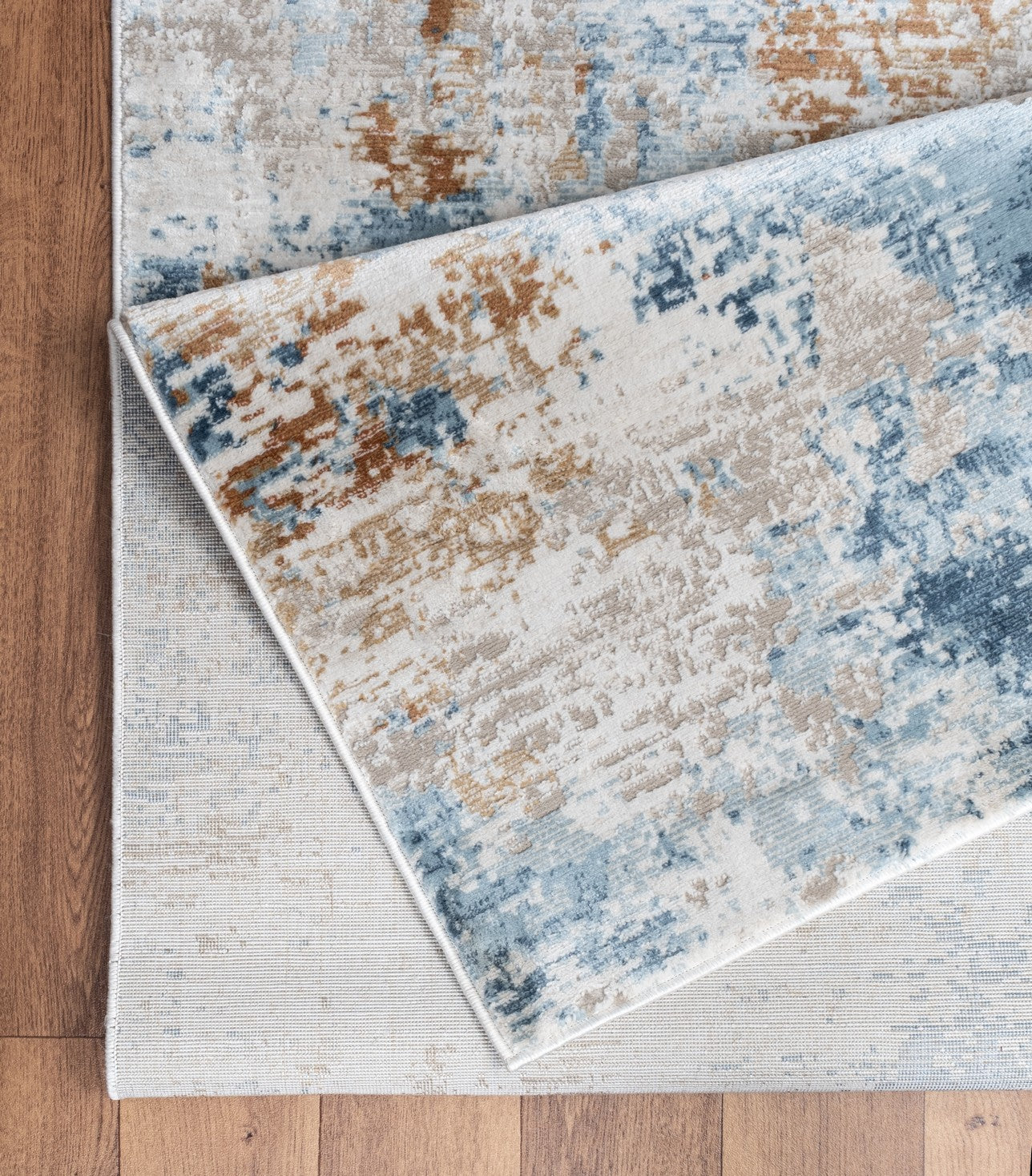 Elegance GC_CNC6003 Abstract Area Rug - Modern Beige Polyester Runner, 2.3x7.3 ft, Plush Comfort for Hallway, Living Room, Entryway, Durable Turkey Made