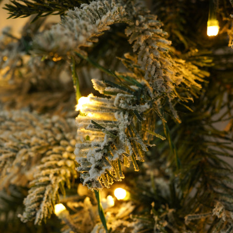 Pre-lit 4-Piece Christmas Tree Set: 4ft Artificial Tree, Wreath, Garland & 2 Entrance Trees with 330 Warm White LED Lights, Lush Green PVC Foliage for Festive Home & Office Decor