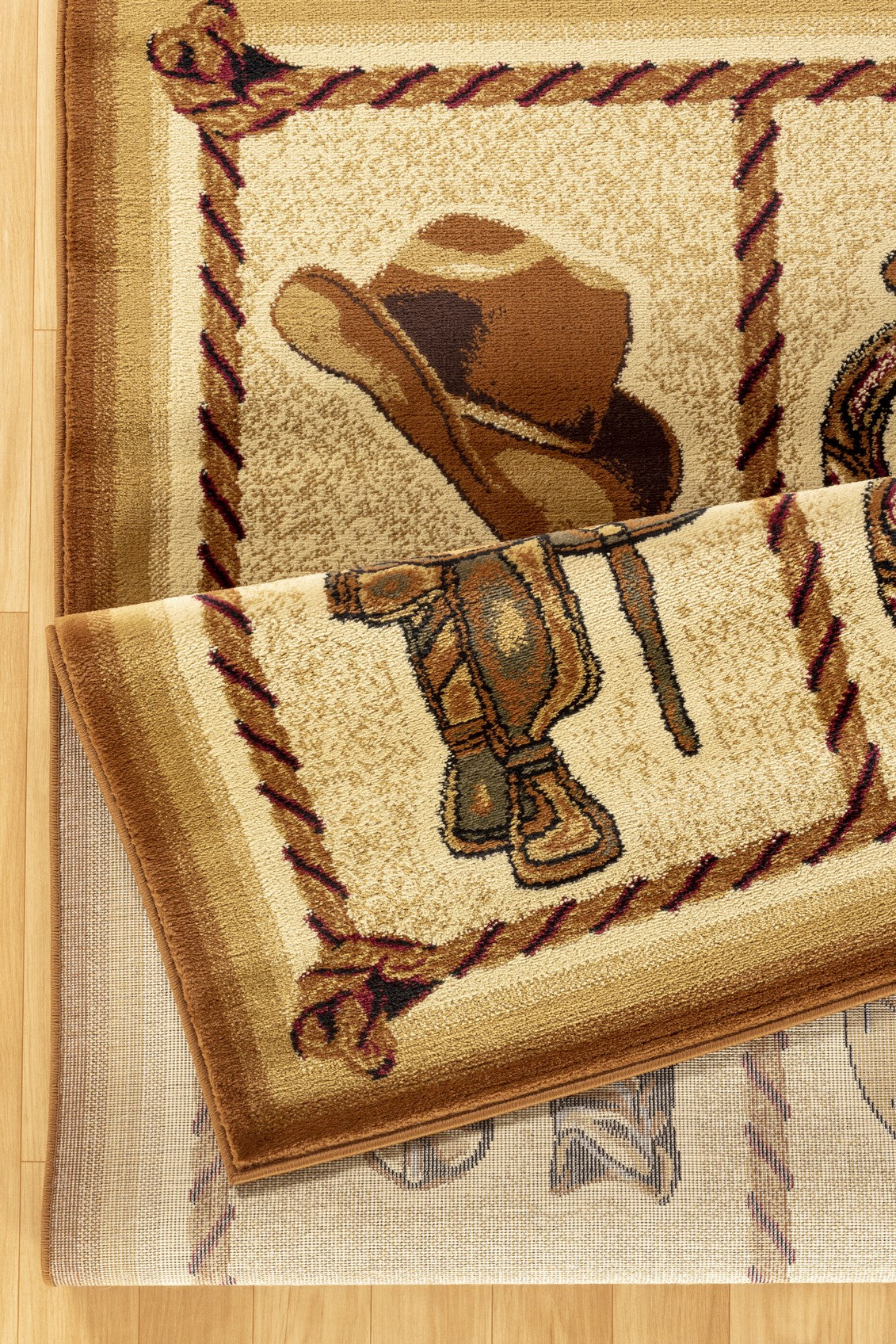 Tribes GC Southwest Area Rug - 2x3 ft Beige Polypropylene Accent Rug, 0.39" Pile Height, Stain Resistant, Durable for High Traffic Entryways &amp; Living Rooms, Made in Turkey