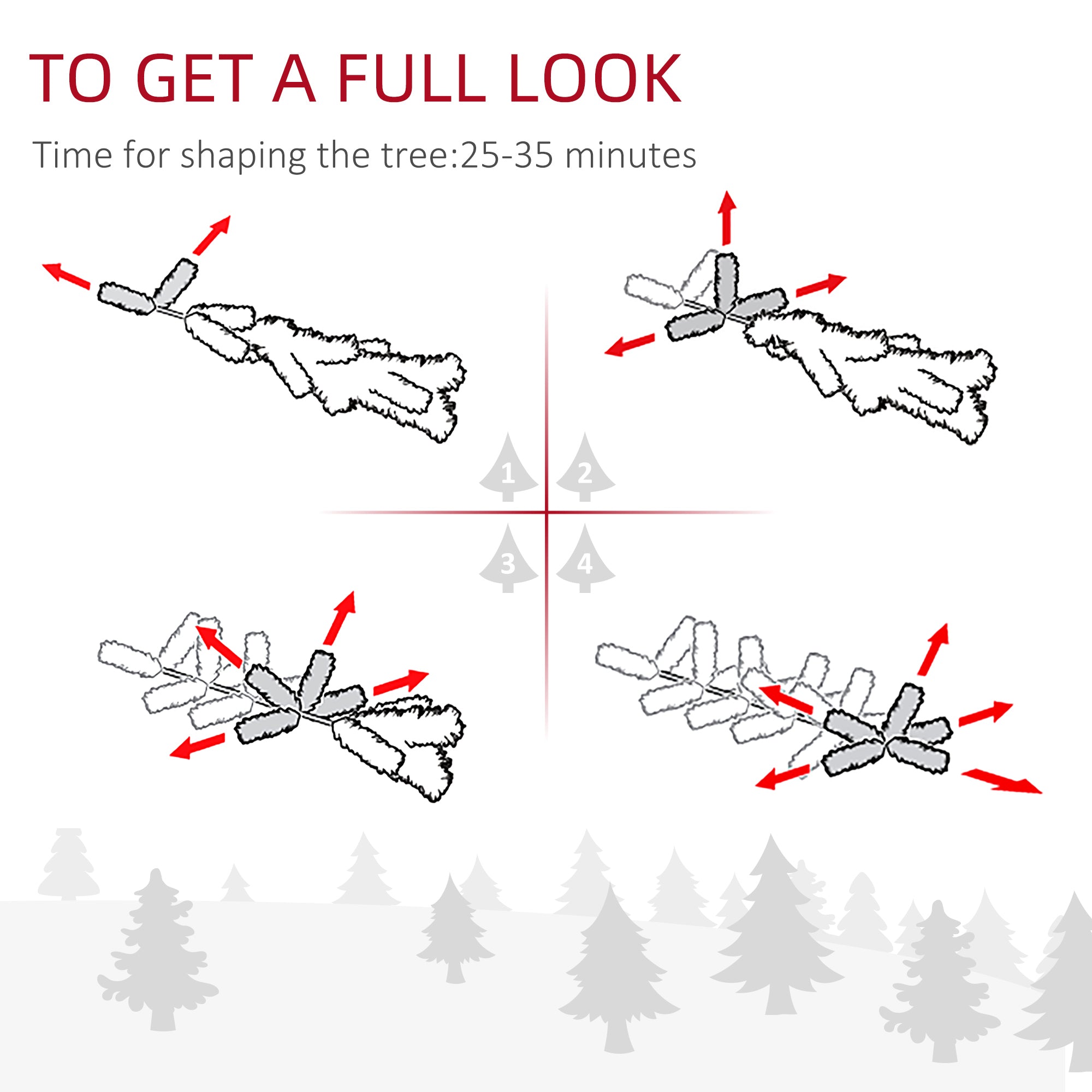 HOMCOM 9ft Snow-Flocked Slim Douglas Fir Artificial Christmas Tree, 550 Warm White LED Lights, 988 Realistic PVC Tips, Hinged Design, Sturdy Steel Base for Indoor Holiday Decor