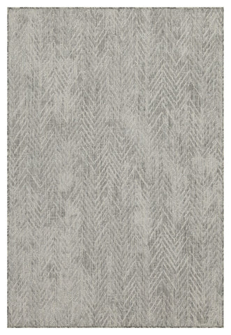 Sunshine GC_HAR2012 Silver 7'10" x 10'3" Indoor/Outdoor Area Rug - Durable Polypropylene, Stain Resistant, Easy Clean, Flatweave for Patios, Living Rooms, Entryways. Made in Turkey.