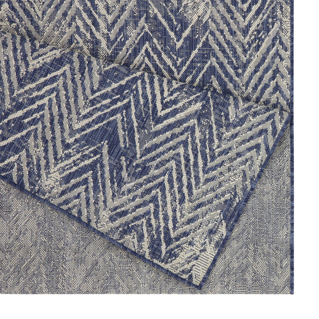 Sunshine GC_HAR2010 Blue 2'7"x7'3" Indoor/Outdoor Area Rug - Durable Polypropylene, Stain-Resistant, Easy Clean, Flatweave for Patio, Living Room, Entryways, Made in Turkey