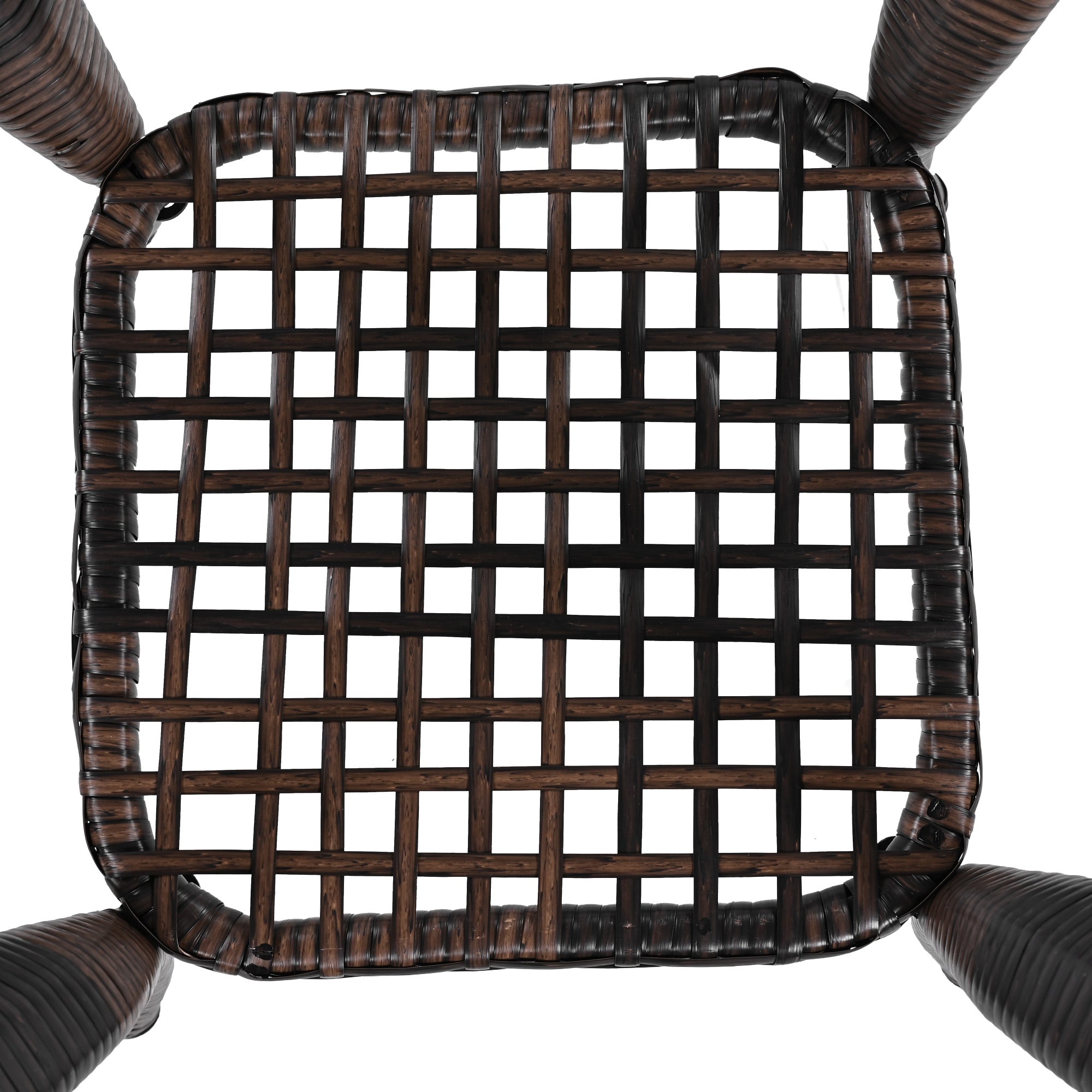 3-Piece Brown Rattan Outdoor Chat Set: 2 Swivel Rocker Chairs &amp; Glass Top Table for Garden Patio Balcony, Weather-Resistant Wicker Seating Group with Cushions