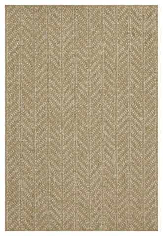 Earth Collection Jute/White 7'10"x10'3" Indoor/Outdoor Area Rug - Durable Polypropylene, Stain Resistant, Easy Clean, Flatweave for Patio, Deck, Living Room