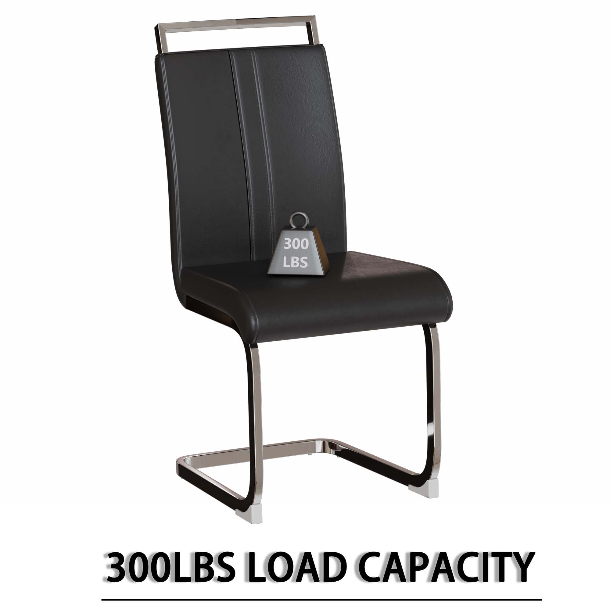 63" Cream Modern MDF Dining Table Set for 6: PU Leather Armless Chairs with Silver Metal Legs, Stain-Resistant Tabletop, Perfect for Home Kitchen & Dining Room Gatherings