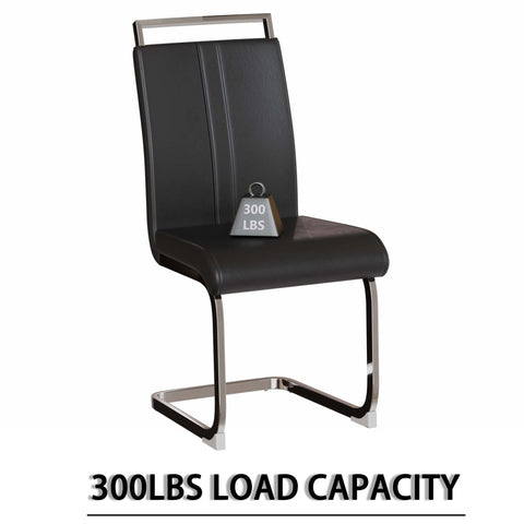 63" Cream Modern MDF Dining Table Set for 6: PU Leather Armless Chairs with Silver Metal Legs, Stain-Resistant Tabletop, Perfect for Home Kitchen & Dining Room Gatherings