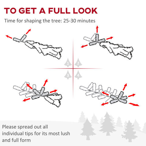 HOMCOM 5ft Pink Artificial Pencil Christmas Tree: Slim Xmas Tree, 294 Realistic Branch Tips, Flame-Retardant Plastic Stand for Indoor Home Decor, Easy Assembly &amp; Storage