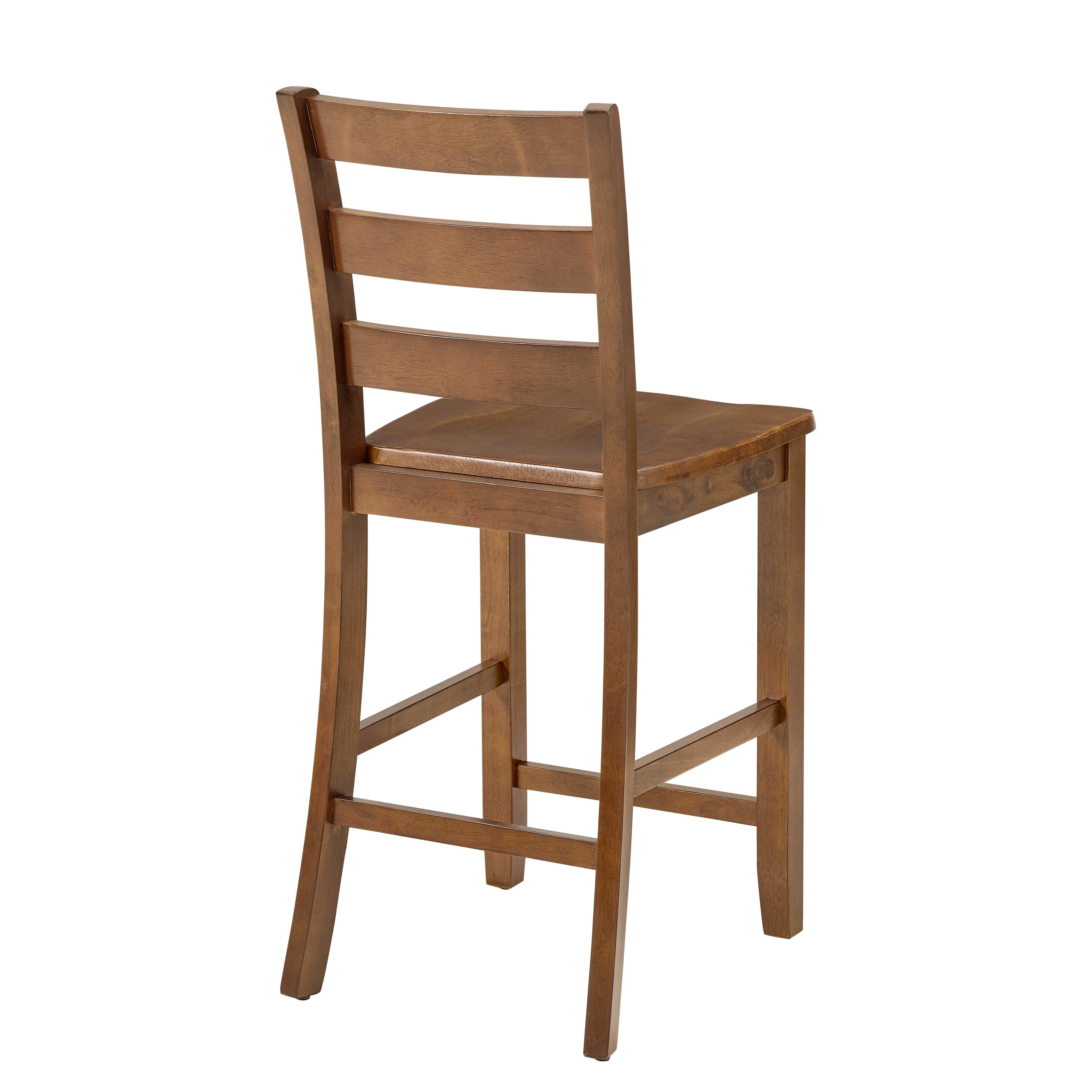 Retro Brown 5-Piece Dining Table Set with 4 Ergonomic Chairs, Space-Saving Design for Kitchen & Living Room, MDF & Rubber Wood, Easy Assembly