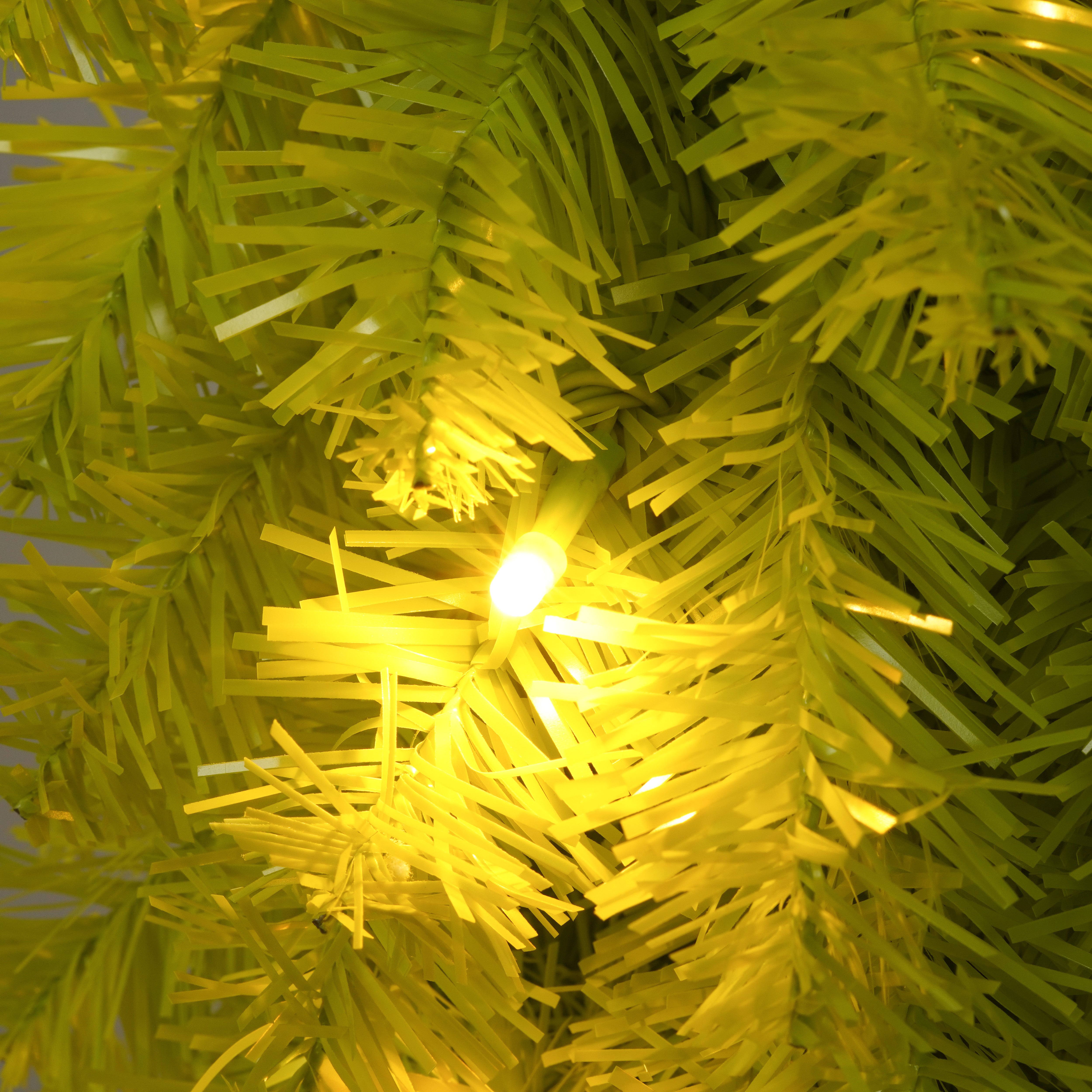 5FT Hinged Artificial Fir Christmas Tree - Santa Hat Style, 400 Lush Branch Tips, 100 Warm White LED Lights, Premium PVC, Easy Assembly for Home & Holiday Parties