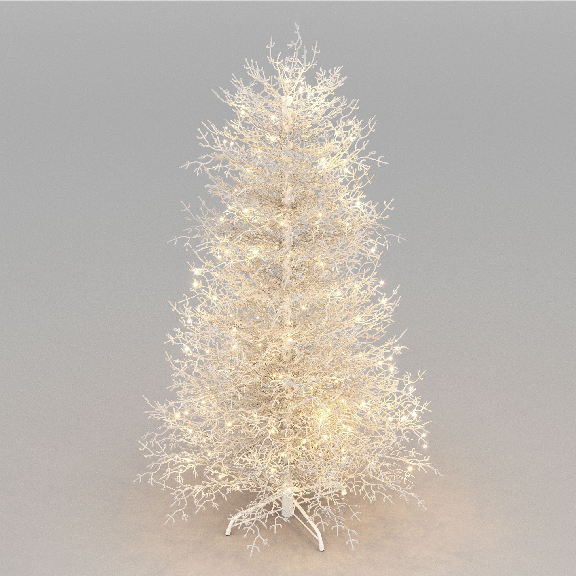 6FT Snow Flocked Aspen Fir Artificial Christmas Tree | Hinged Design with 623 Lush PE Tips & 420 Warm White LED Lights | Stunning Holiday Decor for Home & Party